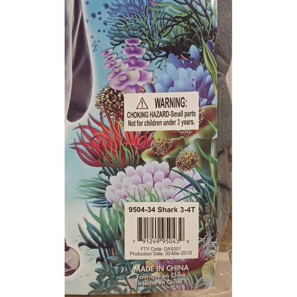 Rasta Imposta Shark Boy's Halloween Fancy-Dress Costume 3-4T - Picture 8 of 9